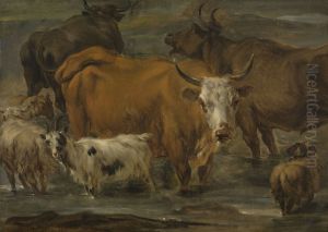 Animal Study by Nicolaes Pieterszoon Berchem