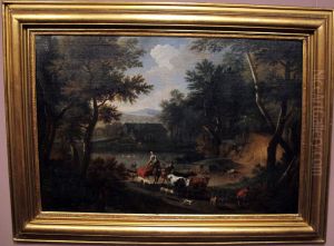 Landscape with Figures and Animals by Nicolaes Pieterszoon Berchem