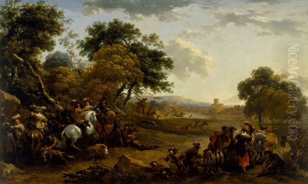 Landscape with a Hunting Party - view 1