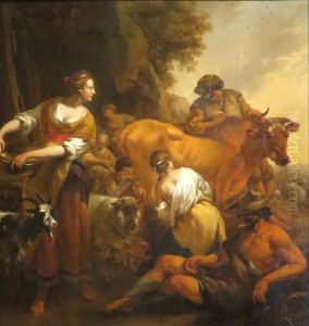 Pastoral Scene by Nicolaes Pieterszoon Berchem