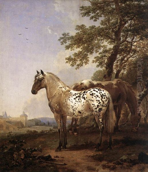 Landscape with Two Horses - view 1