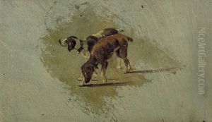 two dogs by Theo van Doesburg