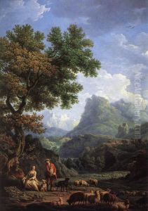Shepherd in the Alps by Joseph Vernet