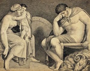 Scena Mitologiczna by Asmus Jacob Carstens