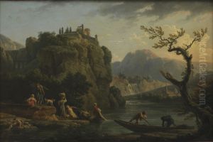 Mountain Landscape with a River by Joseph Vernet