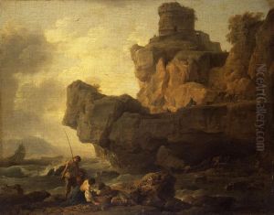 Rocks on a Seashore by Joseph Vernet