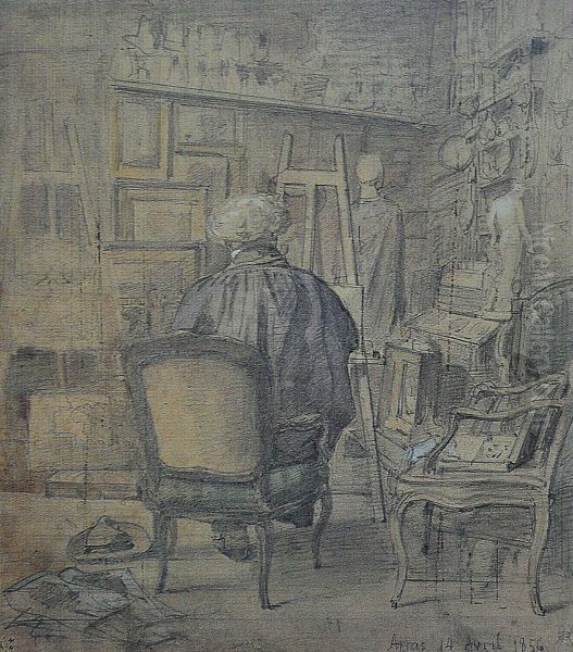 Corot dans l'atelier de Constant Dutilleux - view 1