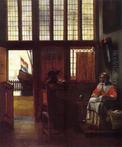 Interior looking out on water - view 1