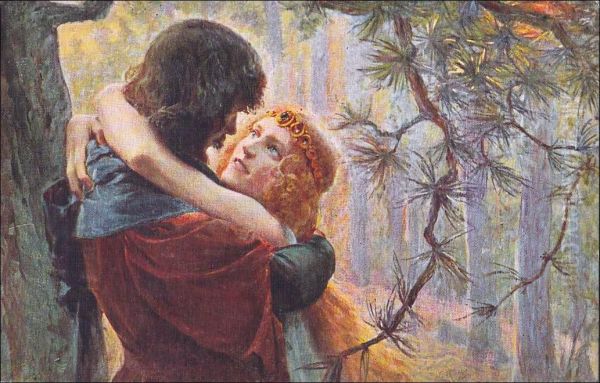 Tristan et Isolde. Yseult en foret - view 1