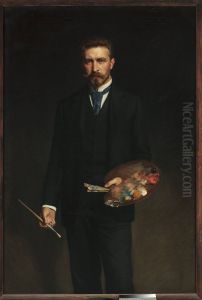 Self-portrait with palette