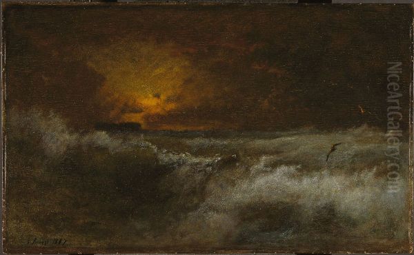 Sunset over the Sea - view 1