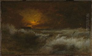 Sunset over the Sea by George Inness