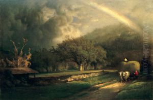 The Rainbow in the Berkshire Hills by George Inness
