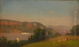 View on the Hudson by George Inness