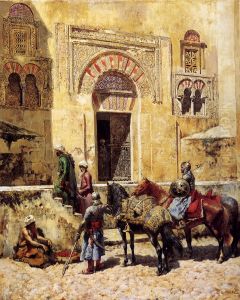 Entering The Mosque 1885 by Edwin Lord Weeks