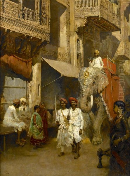 Promenade on an Indian Street. - view 1