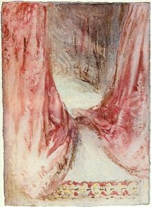 Ein Bett: Faltenwurfstudie by J. M. W. Turner