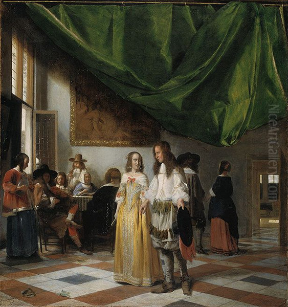 Merry Company in a Hall - view 1