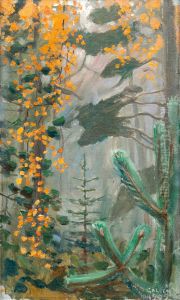 Autumn forrest by Akseli Valdemar Gallen-Kallela