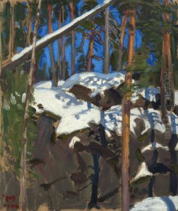 Spring sun at Konginkangas by Akseli Valdemar Gallen-Kallela