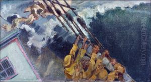 'The storm' by Akseli Valdemar Gallen-Kallela