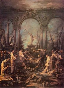 Burial of the monk Kyiv Khanenka
