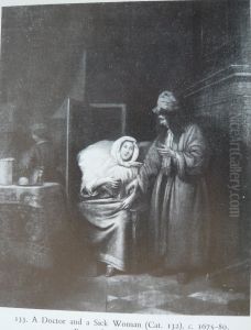 A Doctor and a Sick Woman by Pieter De Hooch