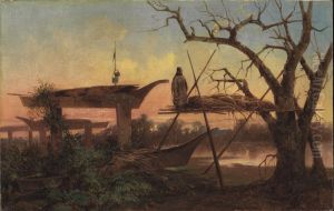 Chinook Burial Grounds by John Mix Stanley