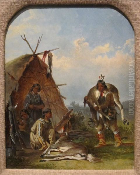 Indians with Deer - view 1