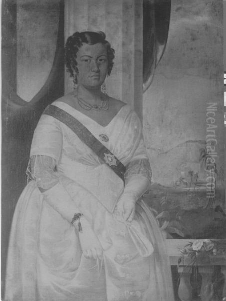 Portrait of Queen Kalama. - view 1