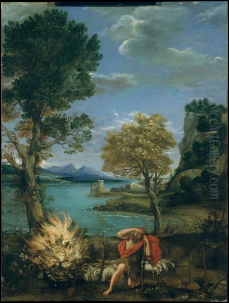 Landscape with Moses and the Burning Bush - view 1