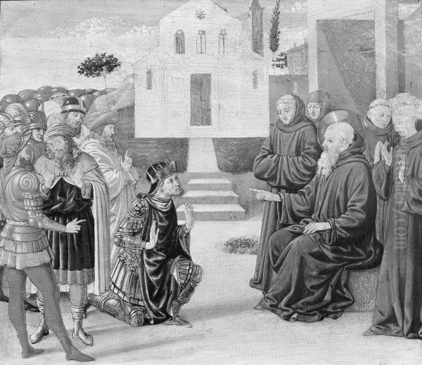 Totila before Saint Benedict - view 1