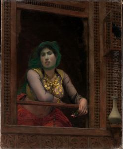 Woman at a Balcony by Jean-Leon Gerome