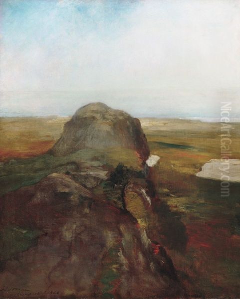 Autumn Study, View over Hanging Rock, Newport, R.I. - view 1