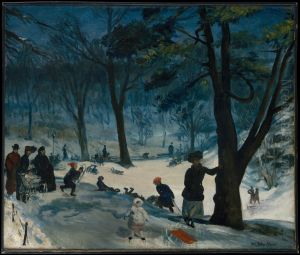 Central Park, Winter by William James Glackens