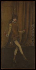 The Gold Girl-Connie Gilchrist by James McNeill Whistler