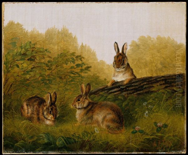 Rabbits on a Log - view 1