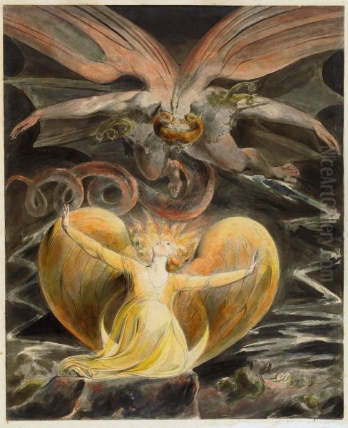 Le grand Dragon Rouge et la Femme vetue de soleil - view 1