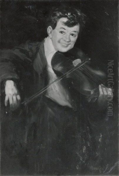 Boy with Violin - view 1