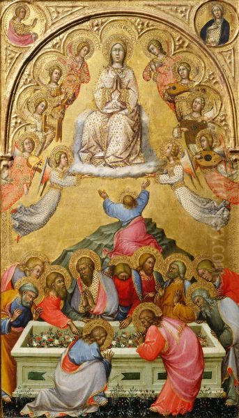 The Assumption of the Virgin with Busts of the Archangel Gabriel and the Virgin of the Annunciation - view 1