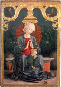 Madonna and Child in a Garden by Cosimo Tura