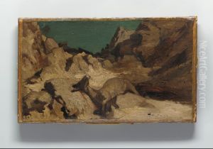 The Fable of the Miller, His Son, and the Donkey by Elihu Vedder