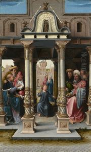 Christ among the Doctors by Orley, Bernard van