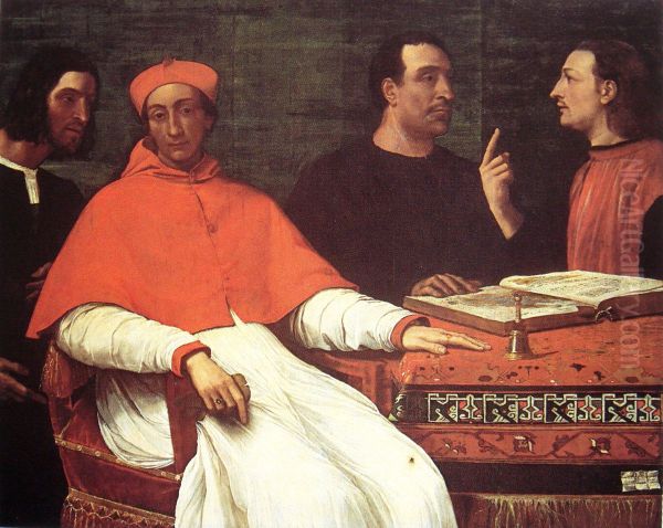 Cardinal Bandinello Sauli, His Secretary, and Two Geographers - view 1