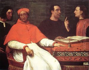 Cardinal Bandinello Sauli, His Secretary, and Two Geographers