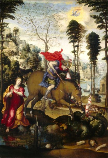 St. George and the Dragon - view 1