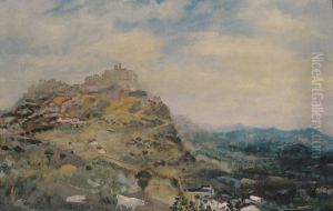 Italian Hill Town by Arthur Bowen Davies