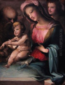 The Holy Family with Angels by Domenico Beccafumi
