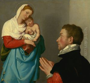 A Gentleman in Adoration before the Madonna A Gentleman in Adoration before the Madonna