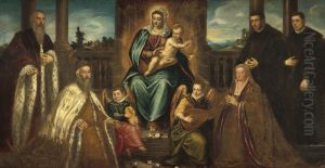Doge Alvise Mocenigo and Family before the Madonna and Child by Jacopo Tintoretto
